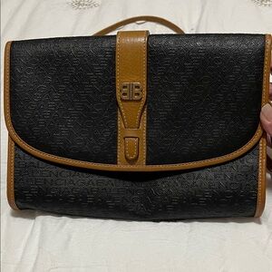 Balenciaga Black and Brown Men's Messenger Bag authentic